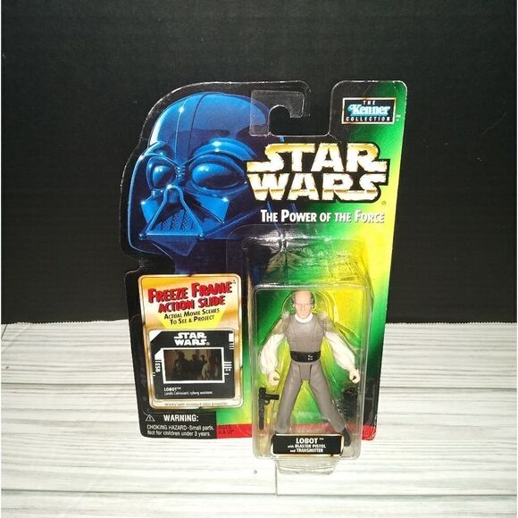 Star Wars The Power Of The Force Freeze Frame Lobot Action Figure Vintage 1998 - Picture 8 of 9